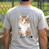 Custom Photo Unisex T-shirt - Personalized Father's Day Birthday Gifts For Dog Cat Lovers, Dog Dad And Mom, Cat Owners - Paws Made Me Happy