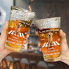 Custom Beer Glass - Personalized Father's Day Birthday Gifts For Dog Cat Lovers, Dog Dad And Mom, Cat Owners - Love Comes With Four Paws