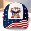 Custom Hat, All Over Print Classic Cap - Personalized America 250th Anniversary Gifts For Mom, Dad, Brother, Sister, Kids - Proud To Stand Together