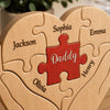 Custom Shaped Wooden Art Puzzle - Personalized Father's Day Birthday Gifts For Dad, Grandpa - Dad Makes Life Feel Complete