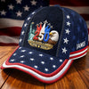 Custom Hat, All Over Print Classic Cap - Personalized America 250th Anniversary Gifts For Mom, Dad, Brother, Sister, Kids - Freedom Runs Through Generations