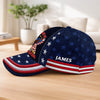Custom Hat, All Over Print Classic Cap - Personalized America 250th Anniversary Gifts For Mom, Dad, Brother, Sister, Kids - Freedom Runs Through Generations