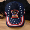 Custom Hat, All Over Print Classic Cap - Personalized America 250th Anniversary Gifts For Mom, Dad, Brother, Sister, Kids - Freedom Runs Through Generations