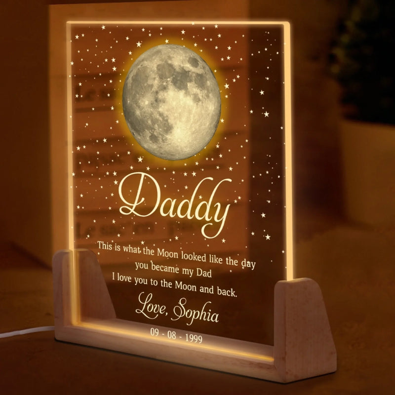 Custom Shaped 3D LED Walnut Night Light - Personalized Father's Day Gifts For Dad, Grandpa - You Lights Up Our Lives