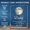 Custom Shaped 3D LED Walnut Night Light - Personalized Father's Day Gifts For Dad, Grandpa - You Lights Up Our Lives