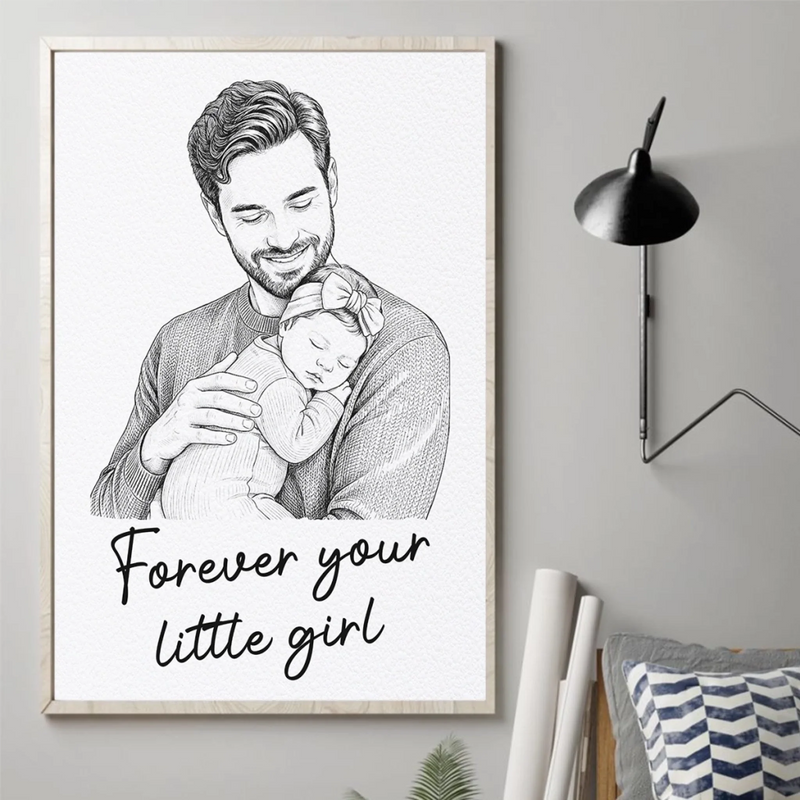 Custom Photo Vertical Poster - Personalized Mother's Day, Father's Day Gifts For Mom, Grandma, Dad, Grandpa - Roots Strong Love Endless