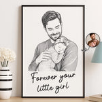 Custom Photo Vertical Poster - Personalized Mother's Day, Father's Day Gifts For Mom, Grandma, Dad, Grandpa - Roots Strong Love Endless