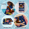 Custom Beach Towel - Personalized America 250th Anniversary Gifts For Mom, Dad, Brother, Sister, Kids - United By Freedom And Pride