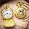 Custom Photo Pocket Watch - Personalized Father's Day Birthday Gifts For Dad, Grandpa - Dad’s Love Lights The Way