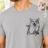 Custom Photo T-shirt, Hoodie - Personalized Father's Day Gifts For Dog Cat Lovers, Dog Dad And Mom, Cat Owners - Home Is Where Pets Are