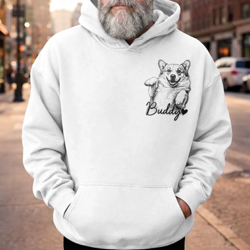 Custom Photo T-shirt, Hoodie - Personalized Father's Day Gifts For Dog Cat Lovers, Dog Dad And Mom, Cat Owners - Home Is Where Pets Are