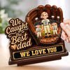 Custom 2-Layered Wooden Plaque - Personalized Father's Day Gifts For Dad, Grandpa, Baseball Lovers, Sports Fans, Sports Lovers - Baseball And Chill