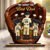 Custom 2-Layered Wooden Plaque - Personalized Father's Day Gifts For Dad, Grandpa, Baseball Lovers, Sports Fans, Sports Lovers - Home Runs And Good Times
