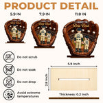 Custom 2-Layered Wooden Plaque - Personalized Father's Day Gifts For Dad, Grandpa, Baseball Lovers, Sports Fans, Sports Lovers - Home Runs And Good Times