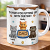 Custom 3D Inflated Effect Printed Mug - Personalized Father's Day Birthday Gifts For Cat Lovers, Cat Mom And Dad - Purr More Worry Less