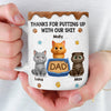 Custom 3D Inflated Effect Printed Mug - Personalized Father's Day Birthday Gifts For Cat Lovers, Cat Mom And Dad - Purr More Worry Less