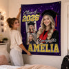 Custom Photo Backdrop - Personalized Graduation Gifts For Him, Her - Congrats Never Looked This Glam