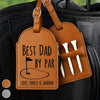 Custom Golf Bag Tag - Personalized Father's Day Birthday Golf Gifts For Dad, Grandpa - Keep Calm And Golf On