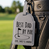 Custom Golf Bag Tag - Personalized Father's Day Birthday Golf Gifts For Dad, Grandpa - Keep Calm And Golf On