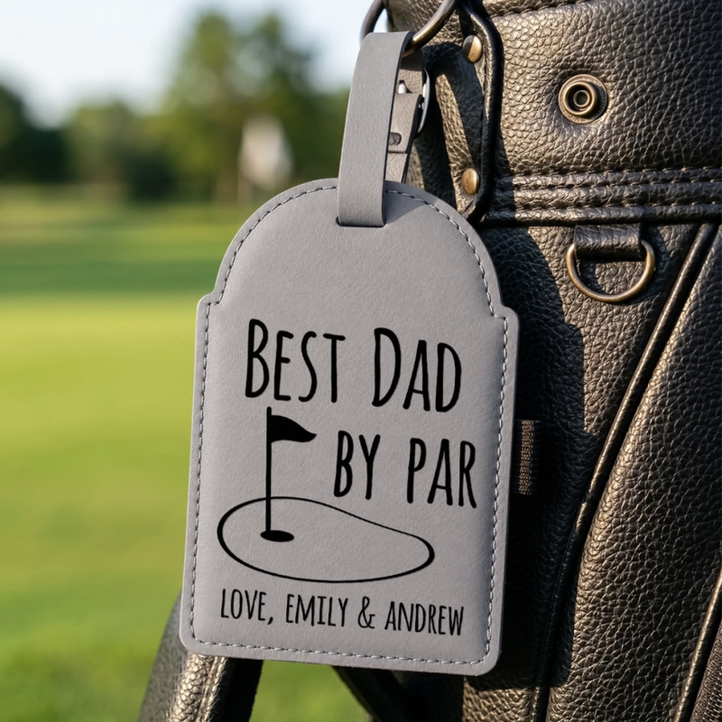 Custom Golf Bag Tag - Personalized Father's Day Birthday Golf Gifts For Dad, Grandpa - Keep Calm And Golf On