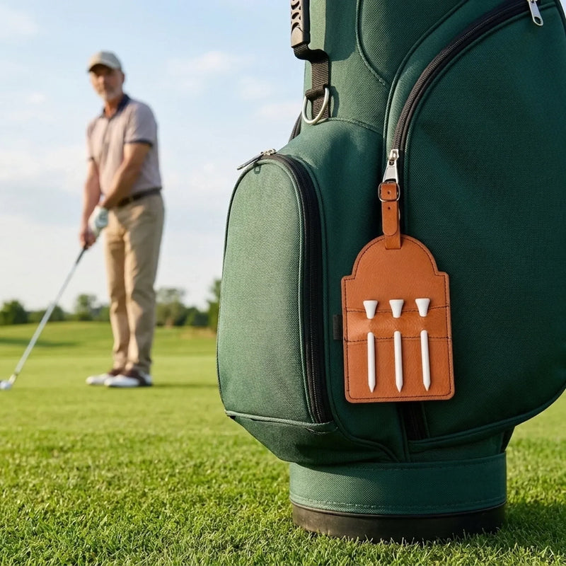 Custom Golf Bag Tag - Personalized Father's Day Birthday Golf Gifts For Dad, Grandpa - Keep Calm And Golf On