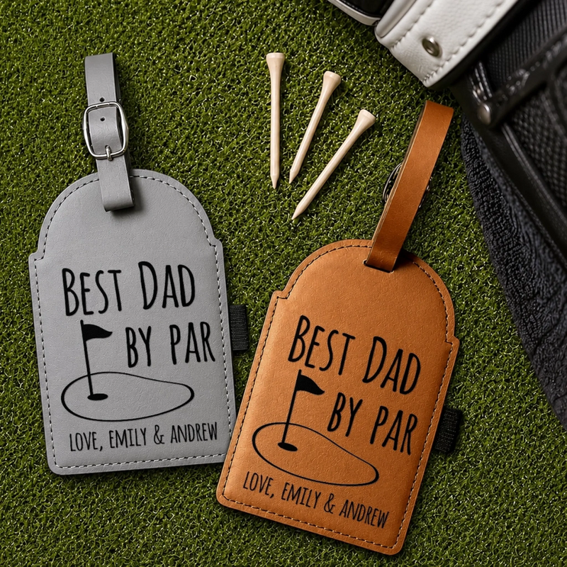 Custom Golf Bag Tag - Personalized Father's Day Birthday Golf Gifts For Dad, Grandpa - Keep Calm And Golf On