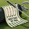 Custom Golf Towel - Personalized Father's Day Birthday Golf Gifts For Dad, Grandpa - Keep Calm & Golf On