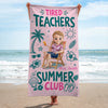 Custom Beach Towel - Personalized Summer Vacation And Travel Gifts For Teachers - Summer Club Roll Call