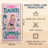 Custom Beach Towel - Personalized Summer Vacation And Travel Gifts For Teachers - Summer Club Roll Call