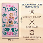 Custom Beach Towel - Personalized Summer Vacation And Travel Gifts For Teachers - Summer Club Roll Call