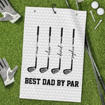 Custom Golf Towel - Personalized Father's Day Birthday Golf Gifts For Dad, Grandpa - Swing Easy, Live Happy