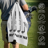 Custom Golf Towel - Personalized Father's Day Birthday Golf Gifts For Dad, Grandpa - Swing Easy, Live Happy