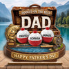 Custom 2-Layered Wooden Plaque - Personalized Father's Day Fishing Gifts For Fisherman, Dad, Grandpa - Gone Fishing See You Later
