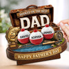 Custom 2-Layered Wooden Plaque - Personalized Father's Day Fishing Gifts For Fisherman, Dad, Grandpa - Gone Fishing See You Later