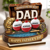 Custom 2-Layered Wooden Plaque - Personalized Father's Day Fishing Gifts For Fisherman, Dad, Grandpa - Gone Fishing See You Later