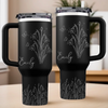 Custom Engraved 40oz Tumbler With Handle - Personalized Birthday Gifts For Besties, Sisters, BFF, Family, Yourself - Coffee Gossip Repeat
