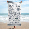 Custom Beach Towel - Personalized Summer Vacation And Travel Gifts For Teachers - Catch Me Not Lesson Planning