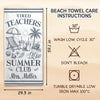 Custom Beach Towel - Personalized Summer Vacation And Travel Gifts For Teachers - Catch Me Not Lesson Planning