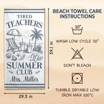 Custom Beach Towel - Personalized Summer Vacation And Travel Gifts For Teachers - Catch Me Not Lesson Planning