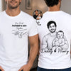 Custom Photo T-shirt - Personalized Father's Day, Baby Shower, Gender Reveal Gifts For New Moms, New Dads, New Parents - Rookie Dad, Pro Cuddler