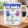 Custom 3D Inflated Effect Printed Mug - Personalized Father's Day Birthday Gifts For Mom, Dad, Kids - Family Makes Everything Better