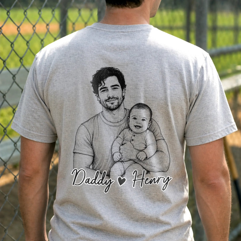 Custom Photo T-shirt - Personalized Father's Day, Baby Shower, Gender Reveal Gifts For New Moms, New Dads, New Parents - The Dad Era Begins