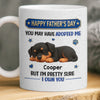 Custom 3D Inflated Effect Printed Mug - Personalized Father's Day Gifts For Dog Cat Lovers, Dog Dad And Mom, Cat Owners - Pawrenthood Has No Escape