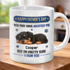 Custom 3D Inflated Effect Printed Mug - Personalized Father's Day Gifts For Dog Cat Lovers, Dog Dad And Mom, Cat Owners - Pawrenthood Has No Escape