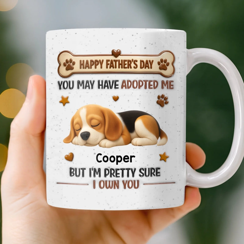 Custom 3D Inflated Effect Printed Mug - Personalized Father's Day Gifts For Dog Cat Lovers, Dog Dad And Mom, Cat Owners - Father’s Day, But Make It Furry