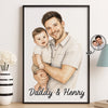Custom Photo Vertical Poster - Personalized Father's Day Birthday Gifts For Dad, Grandpa - Always Proud To Call You Dad