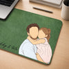 Custom Photo Desk Mat -  Personalized Father's Day Birthday Gifts For Dad, Grandpa - Success Starts With Family