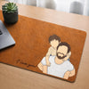 Custom Photo Desk Mat -  Personalized Father's Day Birthday Gifts For Dad, Grandpa - Success Starts With Family
