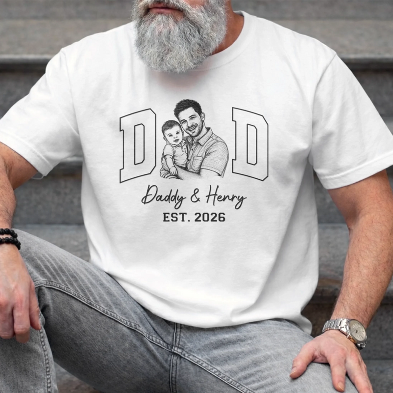 Custom Photo Unisex T-shirt, Premium T-shirt, Hoodie - Personalized Mother's Day, Father's Day Gifts For Mom, Grandma, Dad, Grandpa - Built On Love And Laughter