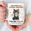 Custom Mug - Personalized Father's Day Gifts For Cat Lovers, Cat Mom And Dad - The Cat Runs This House